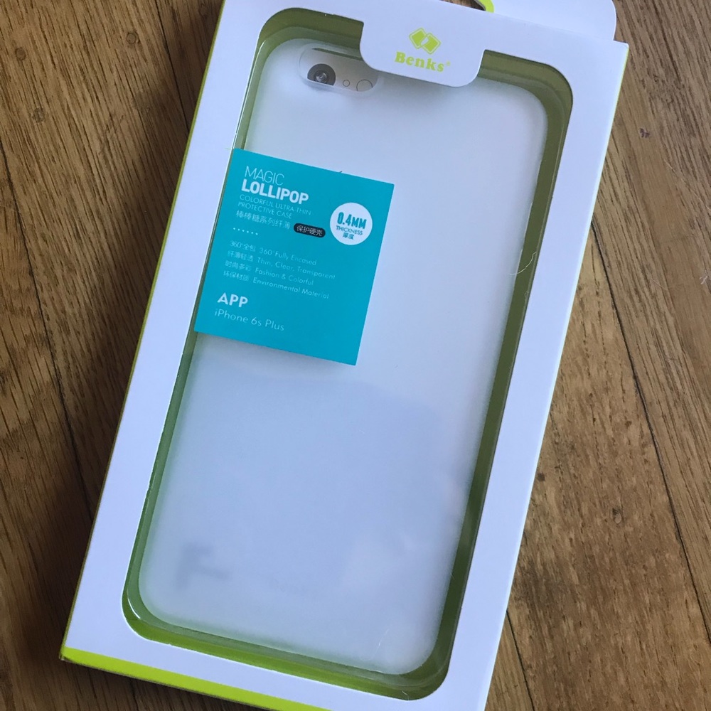 Clear white iPhone 6s Plus protect case ultra thin